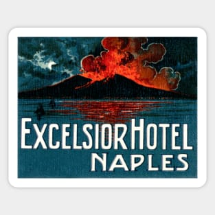 1921 Excelsior Hotel Naples Italy Sticker